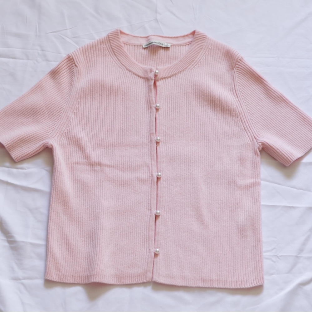 Abercrombie & Fitch Pink Cardigan Sweater